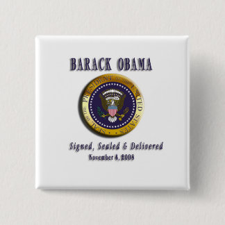 PRESIDENT BARACK OBAMA SEAL OF KANTOOR BUTTON