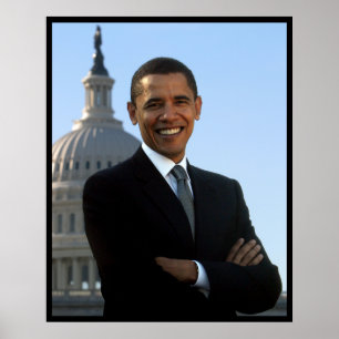 President Barack Obama Senator Portret Poster