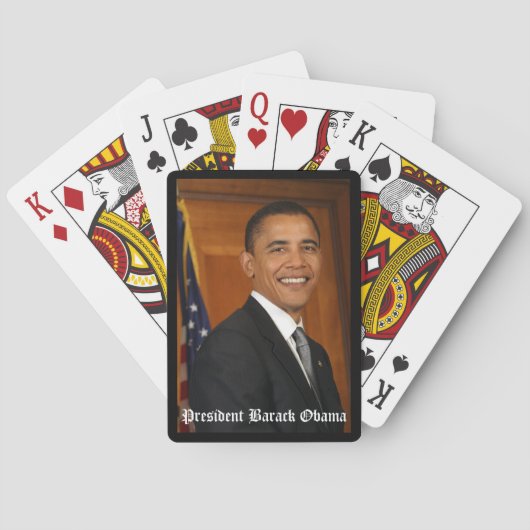 President Barack Obama-spelkaarten Pokerkaarten (Achterkant)