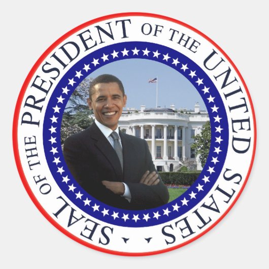 Président Barack Obama - Stickers (Devant)