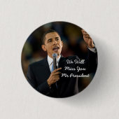 President Barack Obama Support Button (Voorkant)