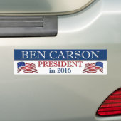 President Ben Carson in 2016 Bumpersticker (Op auto)
