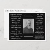 President Benjamin Harrison Briefkaart (Voorkant / Achterkant)