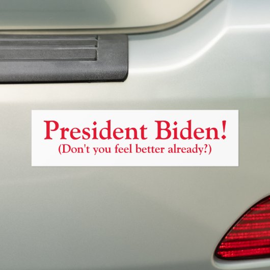 President Biden! Bumpersticker (Op auto)