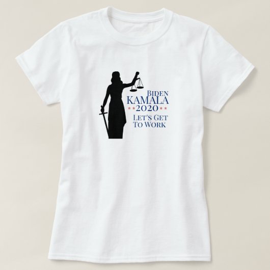 President Biden Harris aan het werk Verkiezingen 2 T-shirt (Design voorkant)