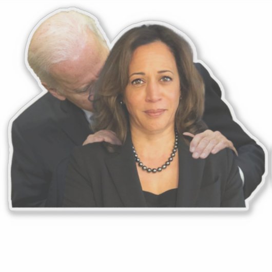 Président Biden Sniffer Stickers Harris Vinyl (Devant)