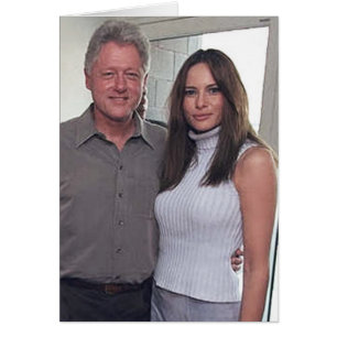 President Bill Clinton en Melania Trump