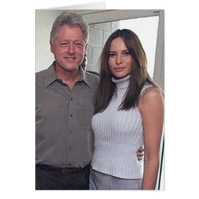 President Bill Clinton en Melania Trump (Voorkant)