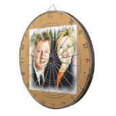 President Bill Clinton en President Hillary Clinto Dartbord (Voorkant Rechts)