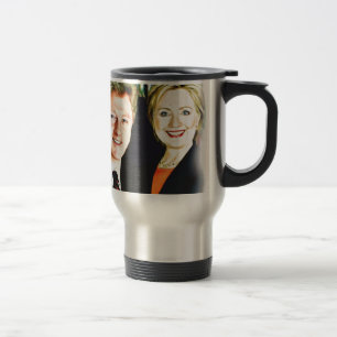 President Bill Clinton en President Hillary Clinto Reisbeker