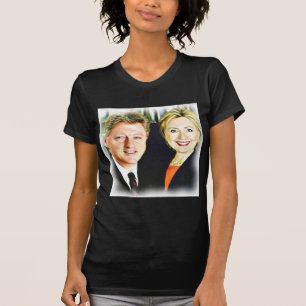 President Bill Clinton en President Hillary Clinto T-shirt