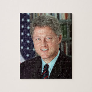 President Bill Clinton Officieel portret 8 x 10 Legpuzzel