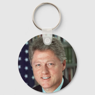 President Bill Clinton Officieel portret Sleutelhanger