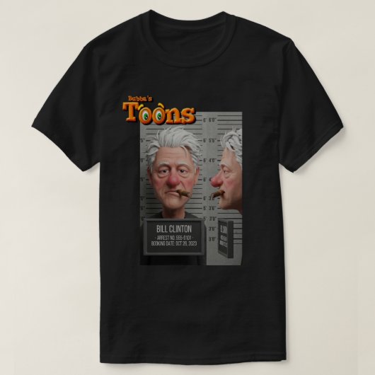 PRESIDENT BILL CLINTON T-SHIRT (Design voorkant)