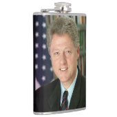 President Bill Clinton Witte Huis Foto Heupfles (Rechts)