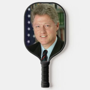President Bill Clinton Witte Huis Foto Pickleball Paddle
