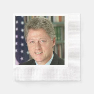 President Bill Clinton Witte Huis Foto Servet