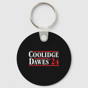President Calvin Coolidge 1924 - Retro 4th of July Sleutelhanger