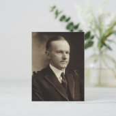 President Calvin Coolidge Briefkaart (Staand voorkant)