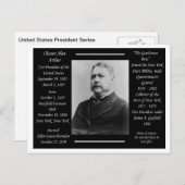 President Chester Alan Arthur Briefkaart (Voorkant / Achterkant)