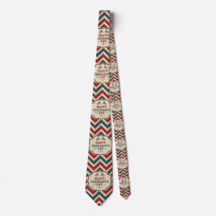 président chevron mens necktie cravate pour hommes