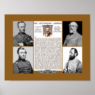 President Dag Tribute Gettysburg Poster