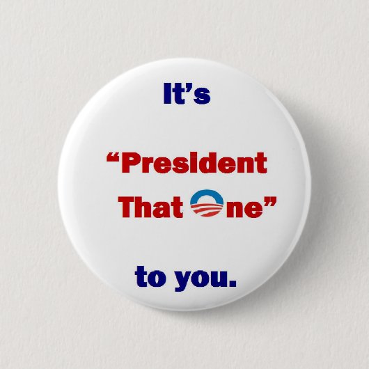 President dat één ronde button 5,7 cm (Voorkant)