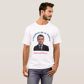 Président de la France Emmanuel Macron T-shirt (Voorkant volledig)