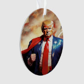 President Donald J Trump Acryl Ornament (voorkant)
