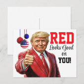 President Donald J Trump Briefkaart (Voorkant / Achterkant)