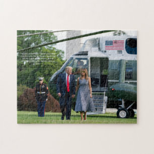 President Donald J. Trump en Melania Trump 2020 Legpuzzel