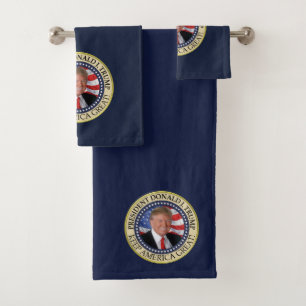 President Donald Trump 2020 Keep America Great Ame Bad Handdoek