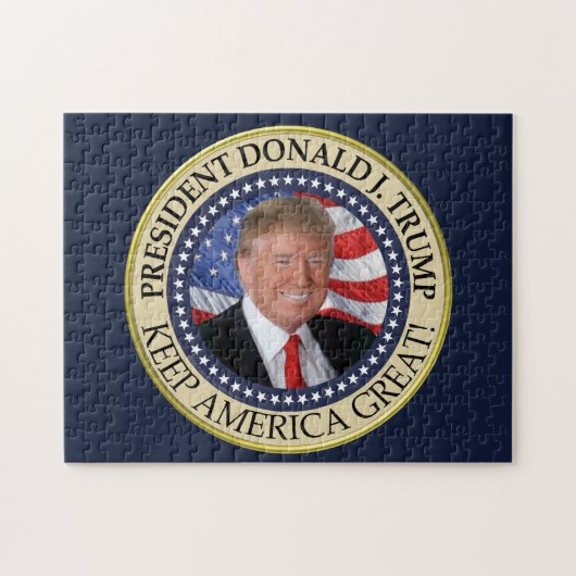 President Donald Trump 2020 Keep America Great Ame Legpuzzel (Horizontaal)