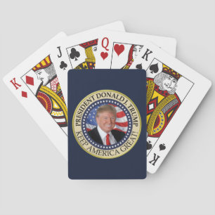 President Donald Trump 2020 Keep America Great Ame Pokerkaarten