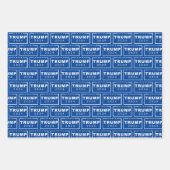 President Donald Trump 2024 Blue Inpakpapier Vel (Voorkant)