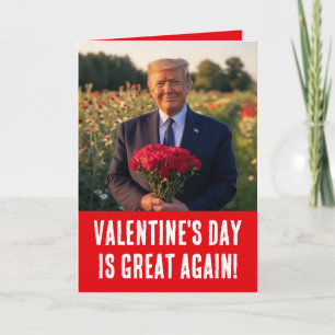 President Donald Trump 2025 Grote Valentijnsdag Feestdagen Kaart