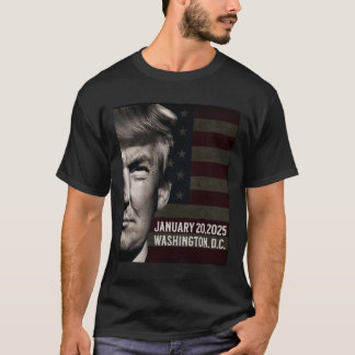 President Donald Trump 2025 Inauguratie Datum Comm T-shirt