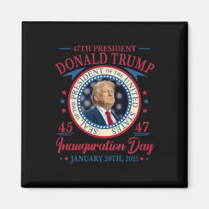 President Donald Trump 45 47 20 jan. 2025 Inaugure Magneet