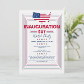 President Donald Trump 60 Inauguration Watch Party Kaart (Staand voorkant)