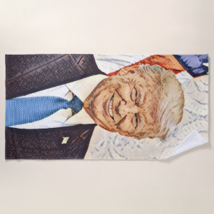 President Donald Trump Art Beach Towel Strandlaken