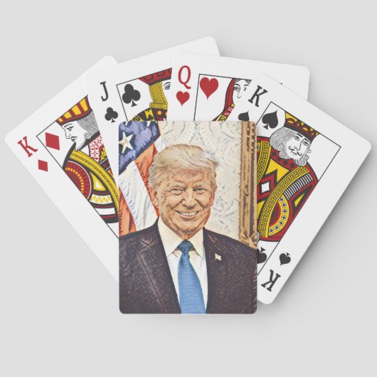 President Donald Trump Art-fietskaarten Pokerkaarten (Achterkant)