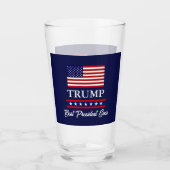 PRESIDENT DONALD TRUMP BESTE PRESIDENT OOIT GLAS (Voorkant)