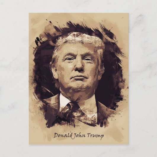President Donald Trump Briefkaart (Voorkant)
