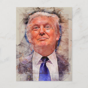 President Donald Trump Briefkaart
