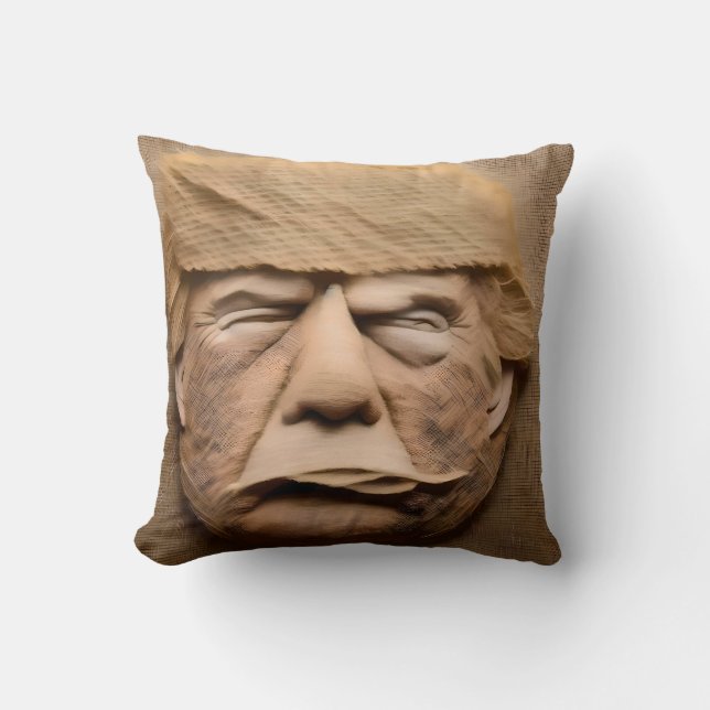 PRESIDENT DONALD TRUMP BURLAP ONTWERP KUSSEN (Voorkant)