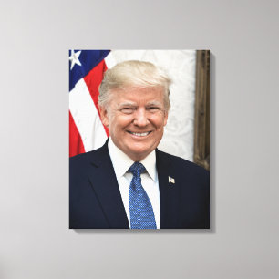 President Donald Trump Canvas Afdruk