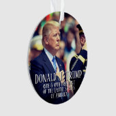 President Donald Trump Foto Keepsake 45 47 Ornament (voorkant)