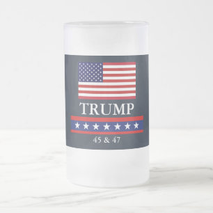PRESIDENT DONALD TRUMP FROSTED GLASS MOK