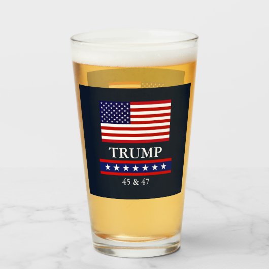 PRESIDENT DONALD TRUMP GLASS GLAS (Voorkant gevuld)