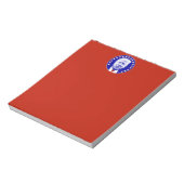 President Donald Trump in Blue Notitieblok (Gedraaid)